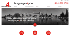 Desktop Screenshot of languages4you.ch